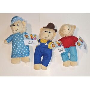 The Berenstain Bears Plush Set Mama Papa Brother Bear 2022 PBS Kids NWT